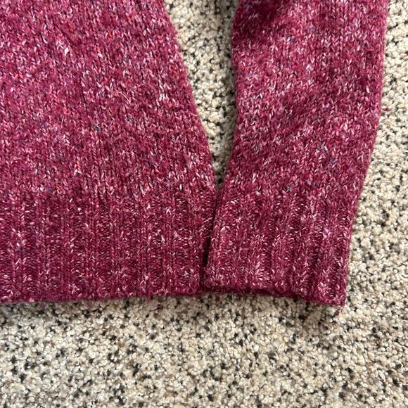 LL Bean Womens Turtleneck Sweater Size Large Purple Wool Blend - Picture 6 of 6